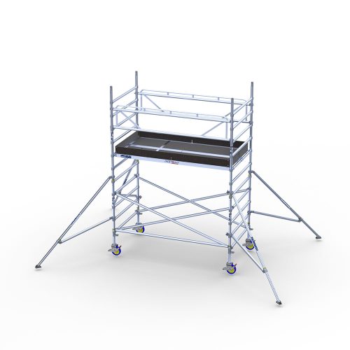 Alumīnija tornis Instant300, platais - darba augstums 4m