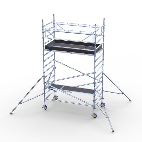 Alumīnija tornis Instant300, platais - darba augstums 5m