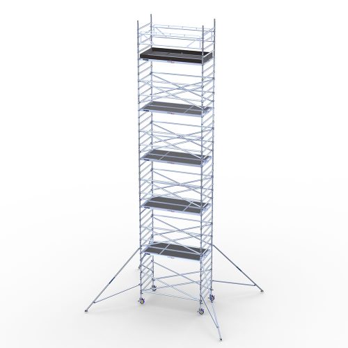 Alumīnija tornis Instant300, platais – darba augstums 12m