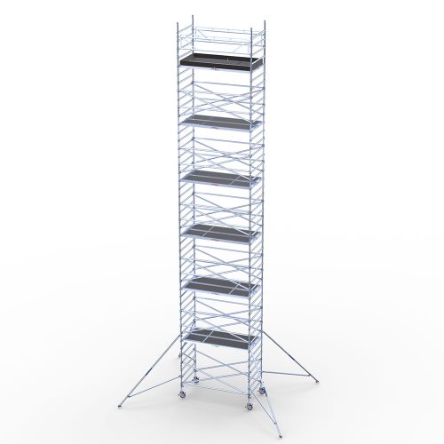 Alumīnija tornis Instant300, platais – darba augstums 14m