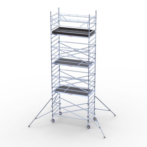 Alumīnija tornis Instant300, platais – darba augstums 8m