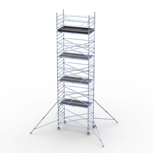 Alumīnija tornis Instant300, platais – darba augstums 10m