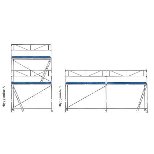 Kombinētās sastatnes 22m2