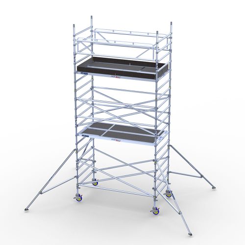 Alumīnija tornis Instant300, platais - darba augstums 6m