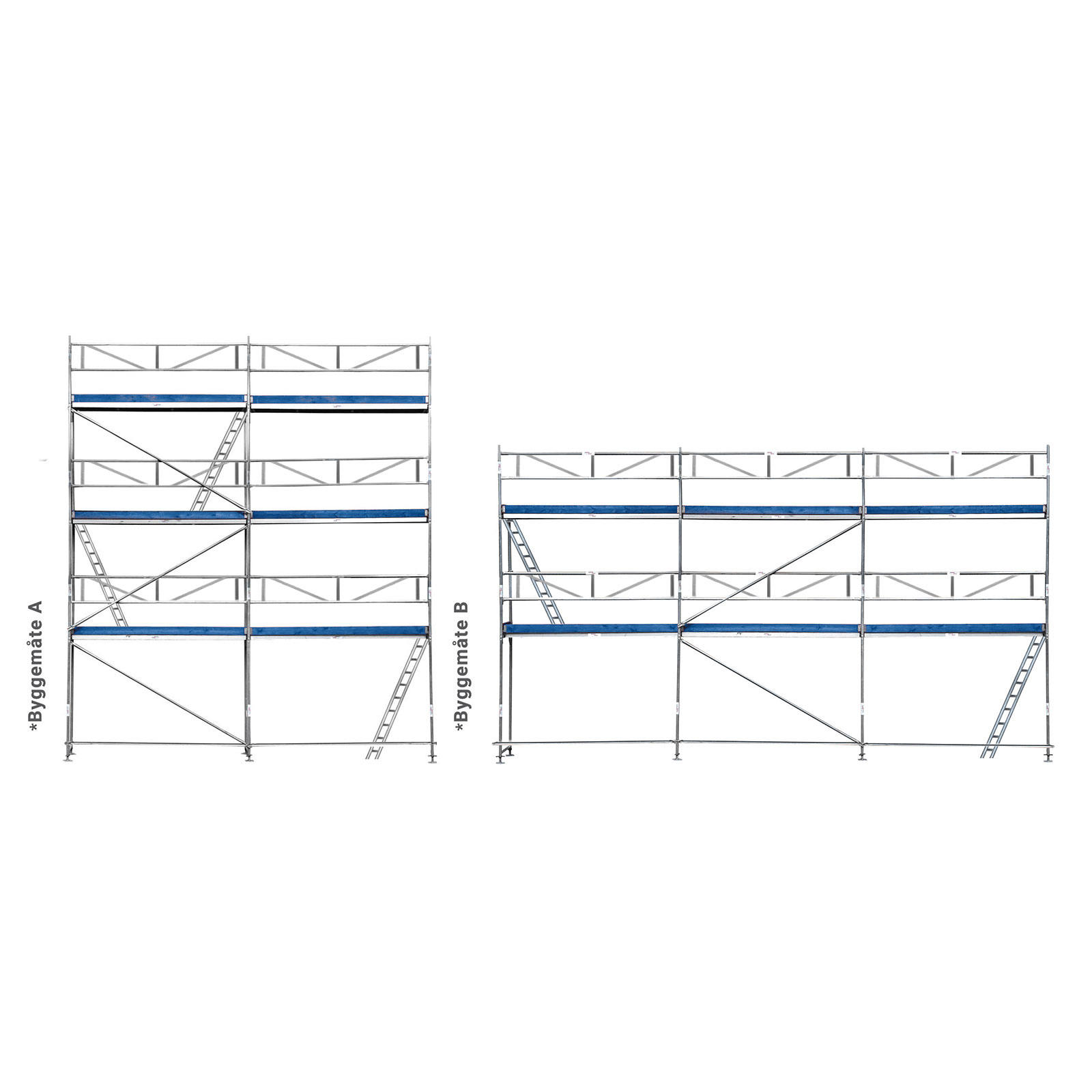 Kombinētās sastatnes 51m2