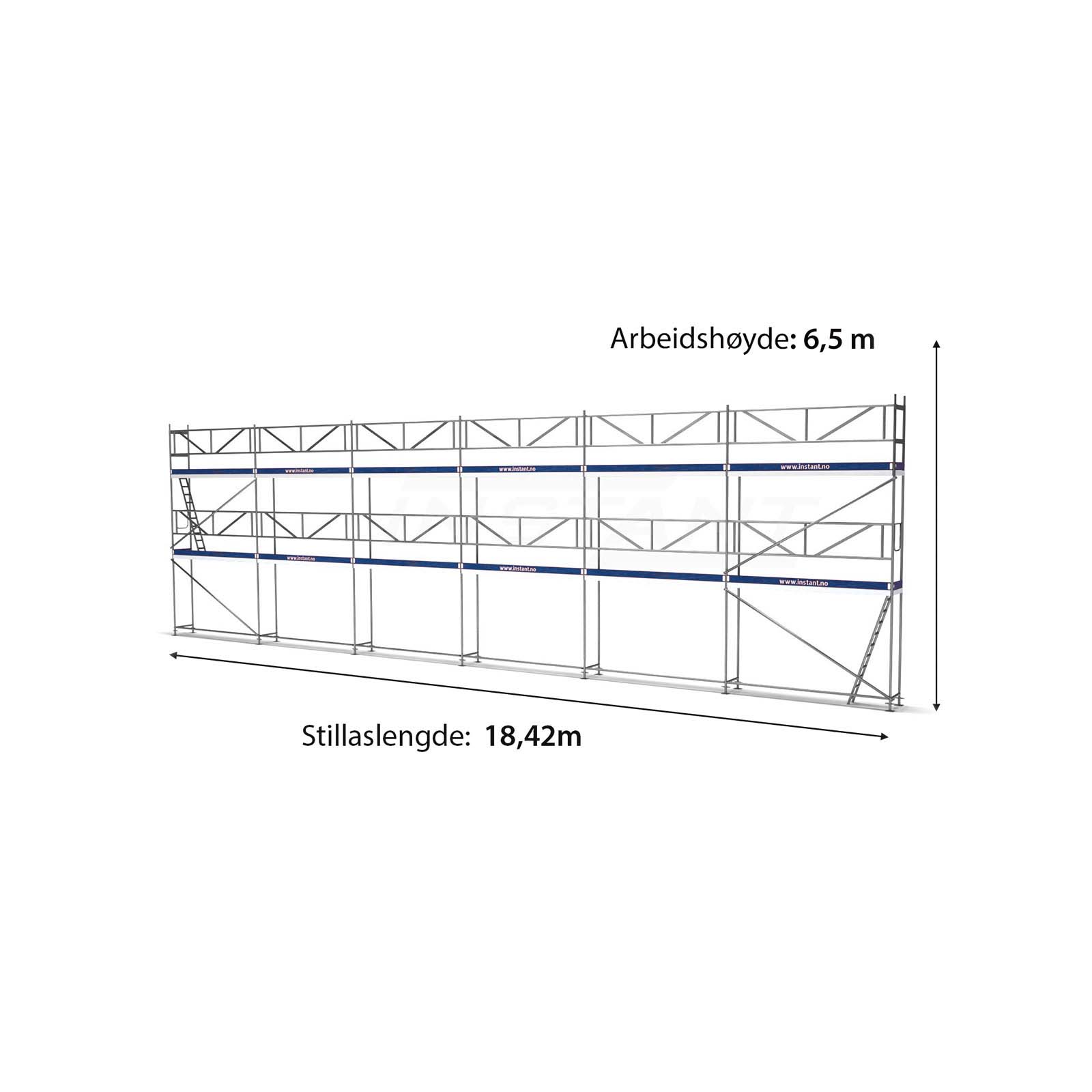 Sastatņu piekabe ar 101 m2 sastatņu komplektu - Image 2