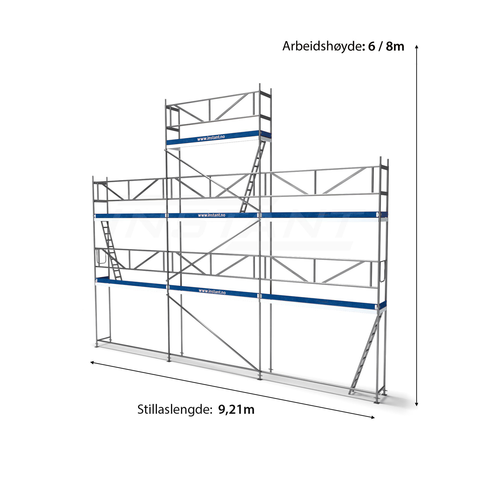 Fasādes sastatnes 57m2 - Image 2